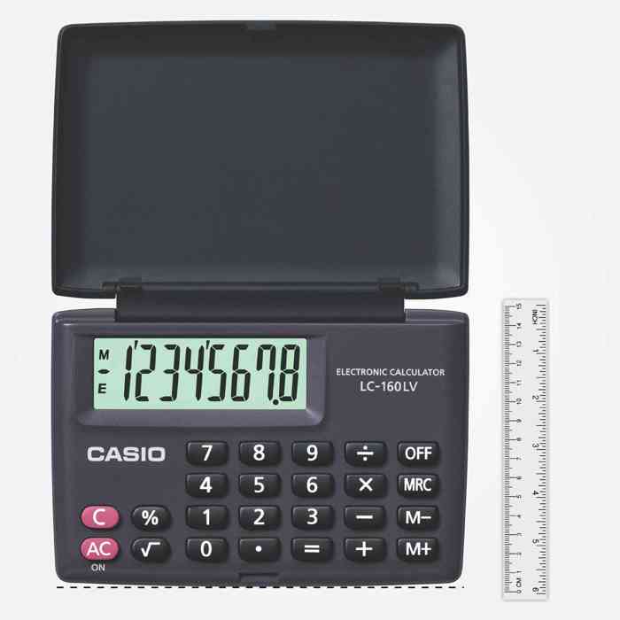 Casio LC-160LV Portable Type 8 Digit Calculator